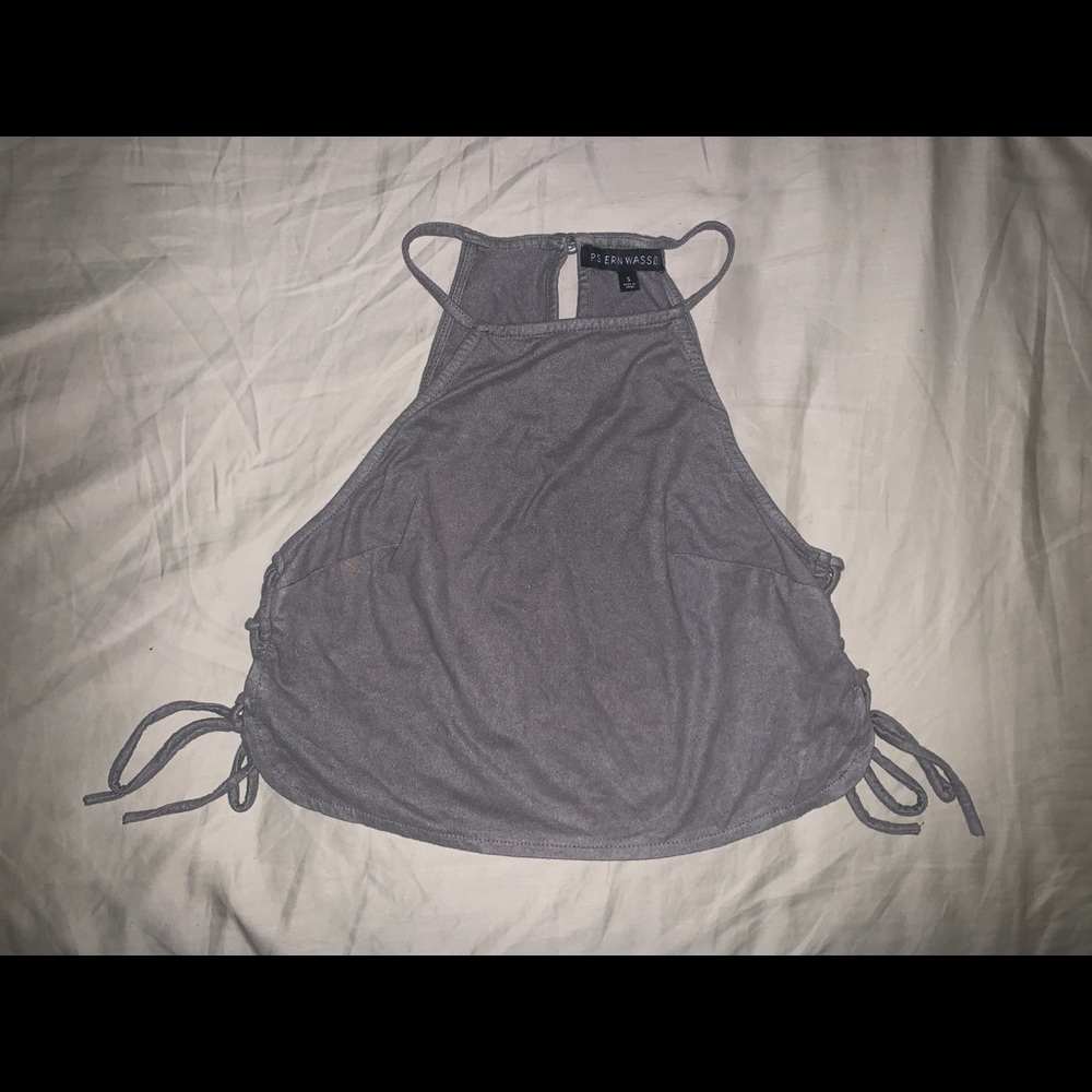 Suede Crop Top